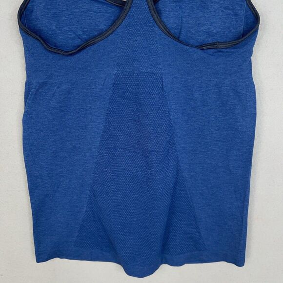 Lululemon Tank Top Womens 10 Blue Ebb & Flow Racerback Seamless Workout Gym Yoga - Picture 7 of 15